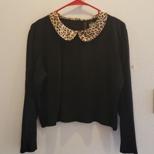 NEVER WORN* Torrid Leopard Crop Sweater